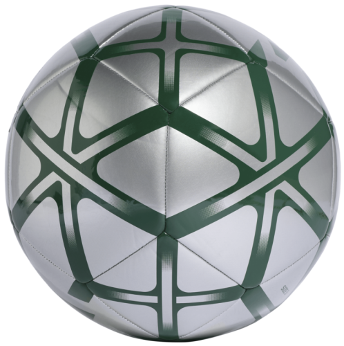 Preview: Adidas Fußball Starlancer Club Silver Metallic / Dark Green Gr. 5